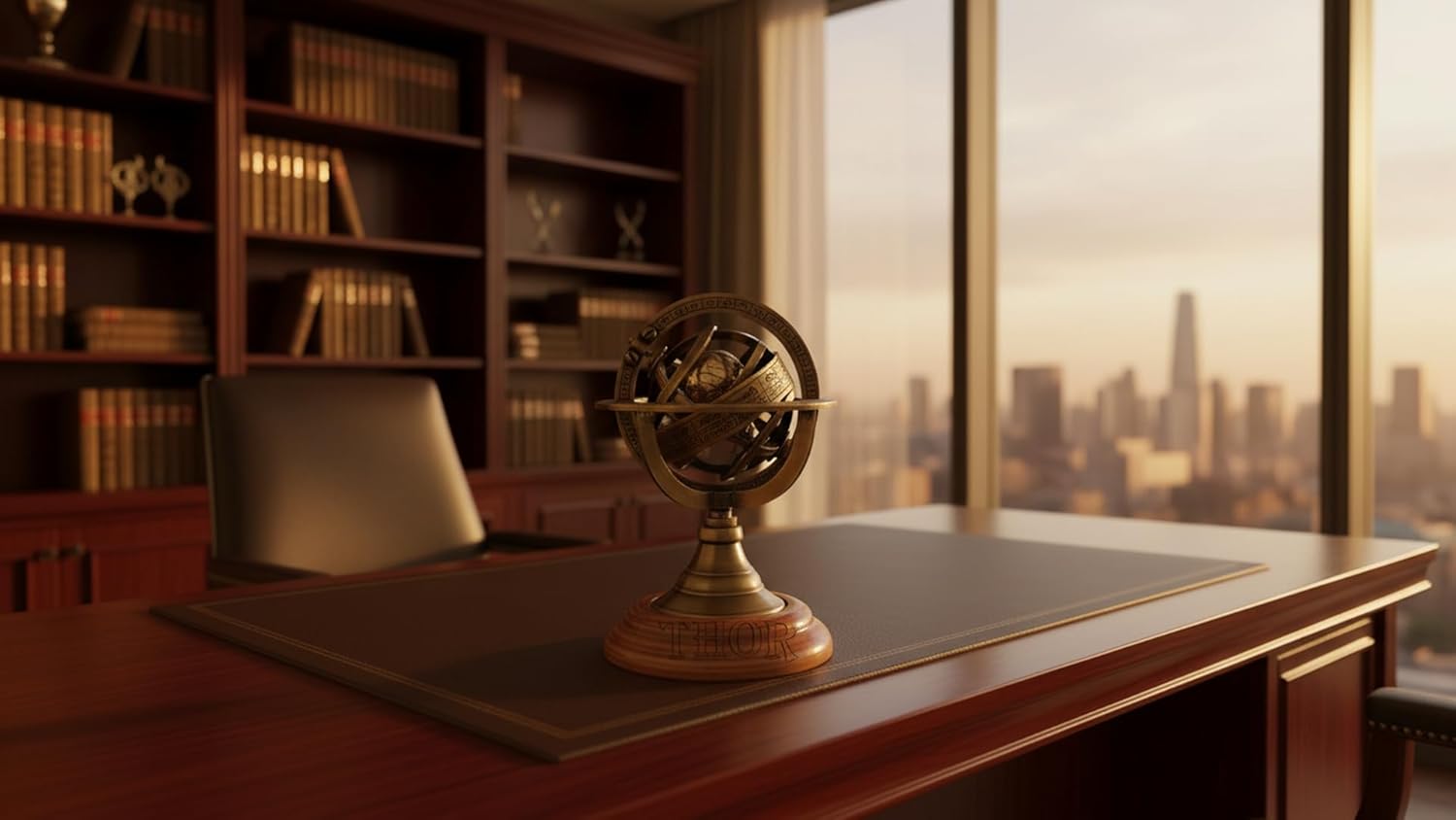 Engraved Brass Tabletop Armillary Nautical Sphere World Globe With Base Table Decor Gift (Antique Brass, 5 Inches) Rustic Vintage Home Decor Gifts