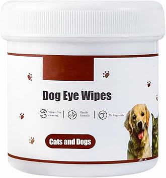 Tear Stain Remover Eye Wipes for Dogs & Cats – Biodegradable, Gentle Cleaning Pads, Prevent Eye Infections, Vet Approved, Unscented (200 PCS)