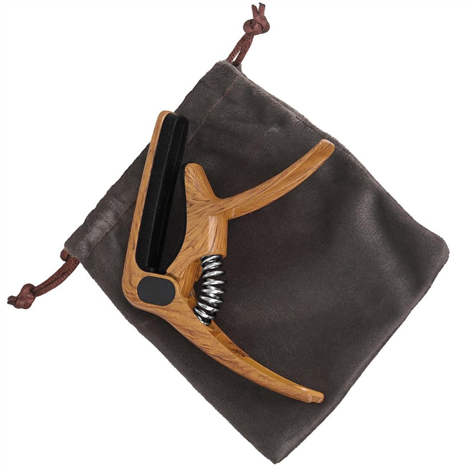 Capo De Guitarra Multifuncional 3 En 1 Sintonizador De Aleación Capo con Ranura para Púas Bolsa De Almacenamiento Piezas De Guitarra Eléctrica Herramientas de Luthier Guitarra (Color : 02)
