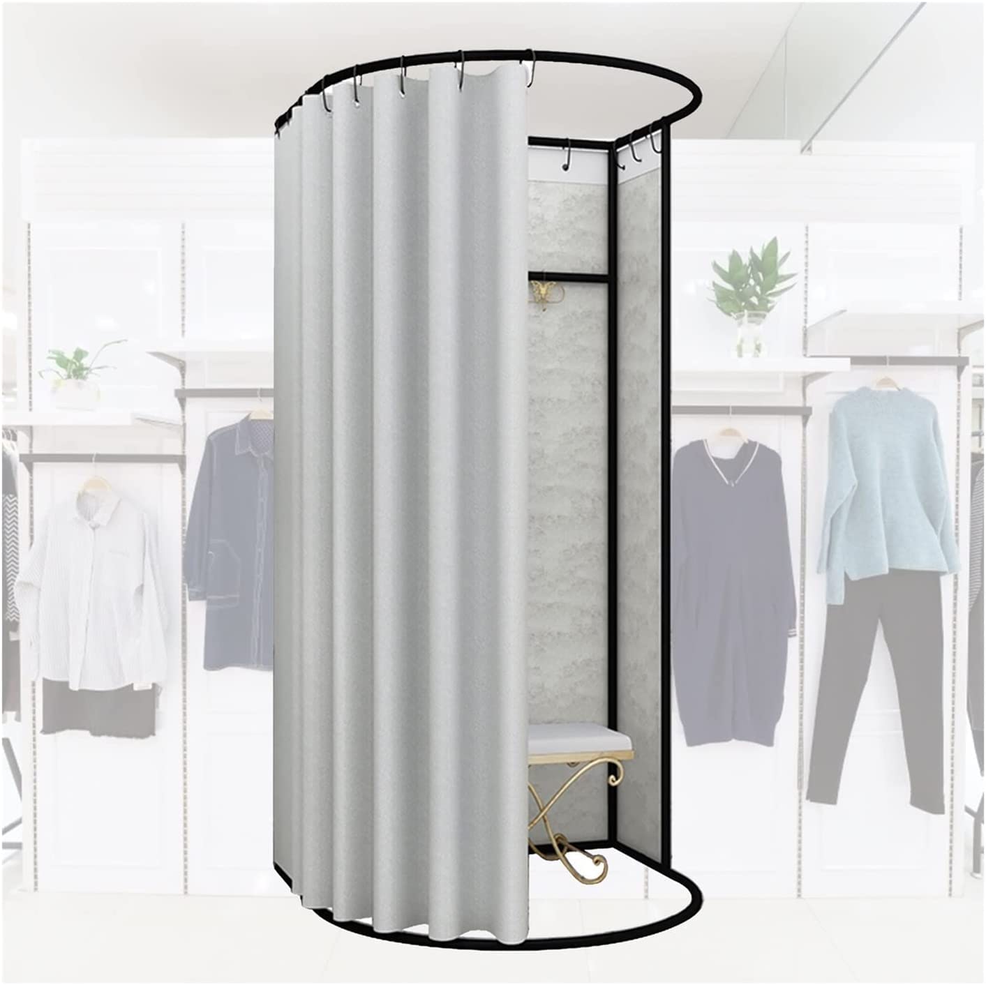 Rideau d'ombrage occultant pour cabine d'essayage de magasin vestiaire mobile