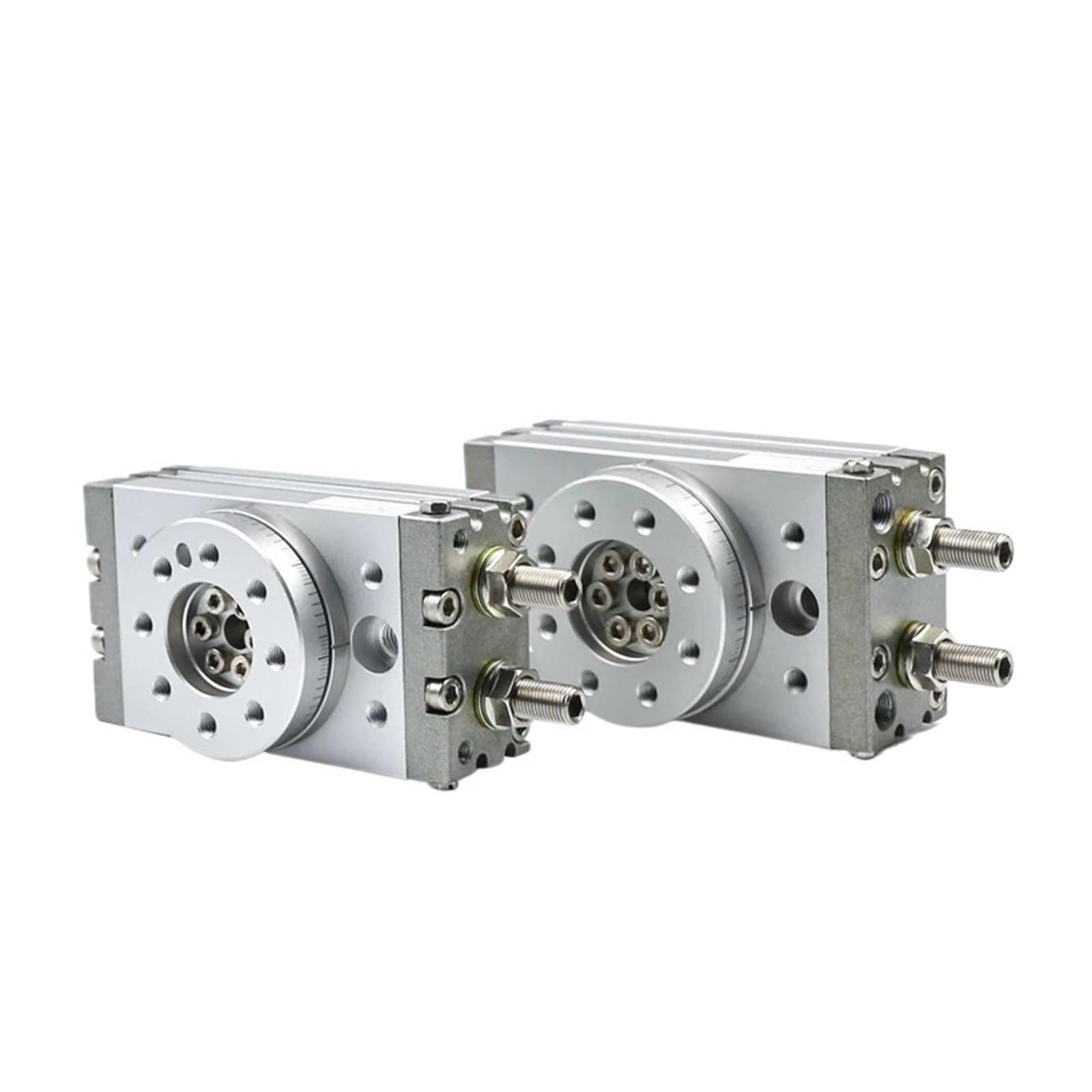 Vérin pneumatique rotatif MSQA50A à amortisseur intégré et oscillation 180°