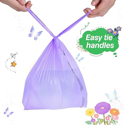 Miniatura 3 de Bolsas de pañales desechables para bebés con pestañas fáciles de atar, con eliminación de pañales con aroma a lavanda o bolsas de basura de mascotas