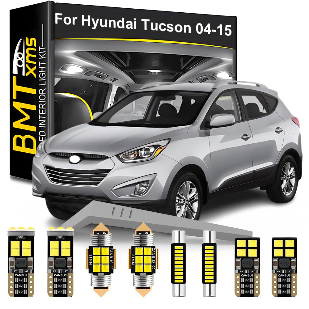 BMT xms 20pcs LED Interior Lighting Kit for HYUNDAI Tucson ix35 JM LM 2004-2015, White 6000K