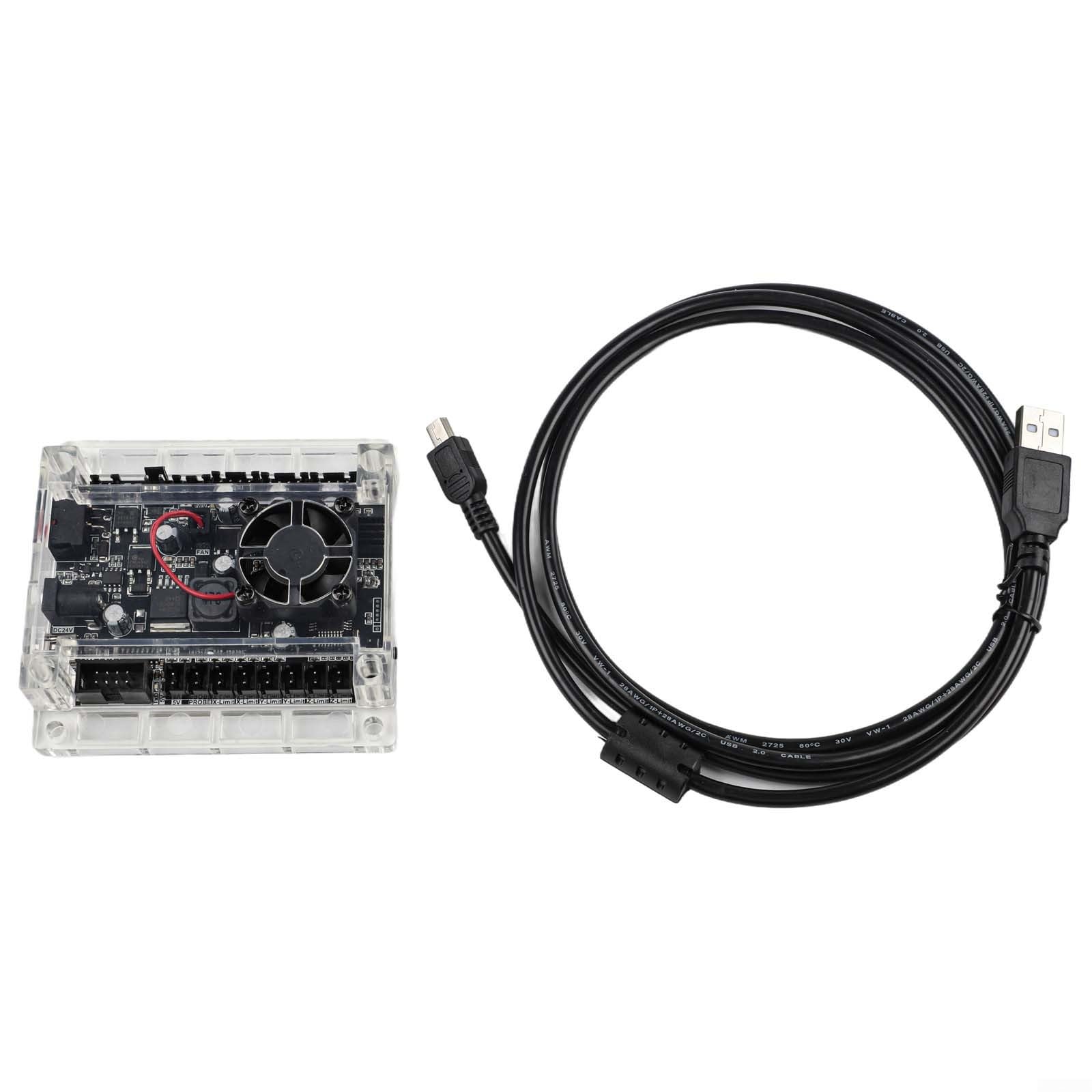 Carte de contrôle CNC à 3 axes pour carte de contrôle compatible GRBL 1.1F, graveur de routeur CNC 2418 3018 - Mise à niveau de la machine, avec reconnaissance de module hors ligne et intégré