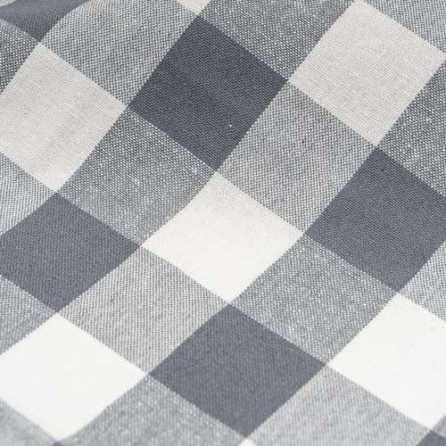 Image of Gray Kitchen Towels - 100% Cotton, 30 inchx20 inch, 6 Pack, Gingham Pattern, Premium Quality Dish Towels with Hanging Loop - Soft, Absorbent and Classic Plaid Pattern (6 Pack)