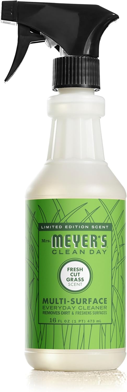 MRS. MEYER’S CLEAN DAY Multi-Surface Everyday Cleaner, Fresh Cut Grass Scent, 16 Ounce Bottle