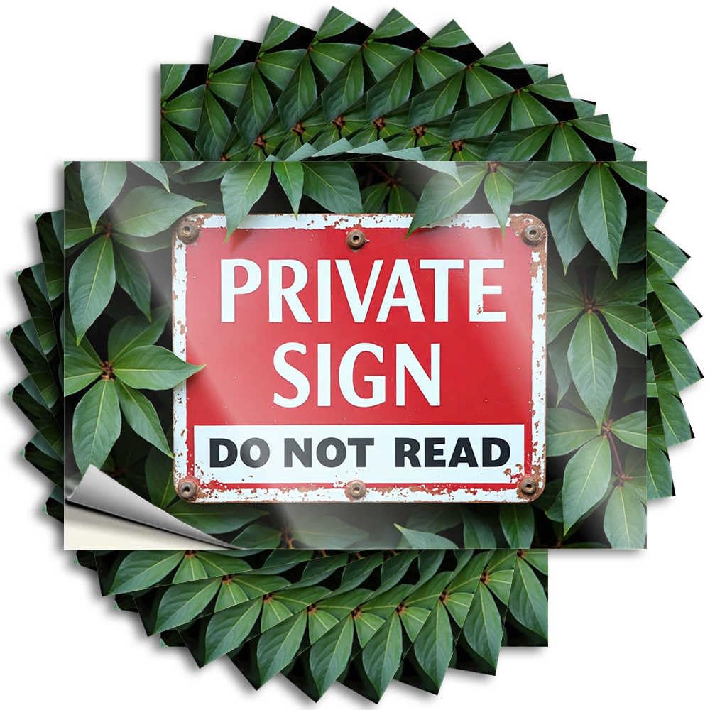 Birthday Badass Tattoos - Private Sign: A Hidden Message in Plain Sight Removable Decal Laptop Easy Peel for Billiard(6X9CM)