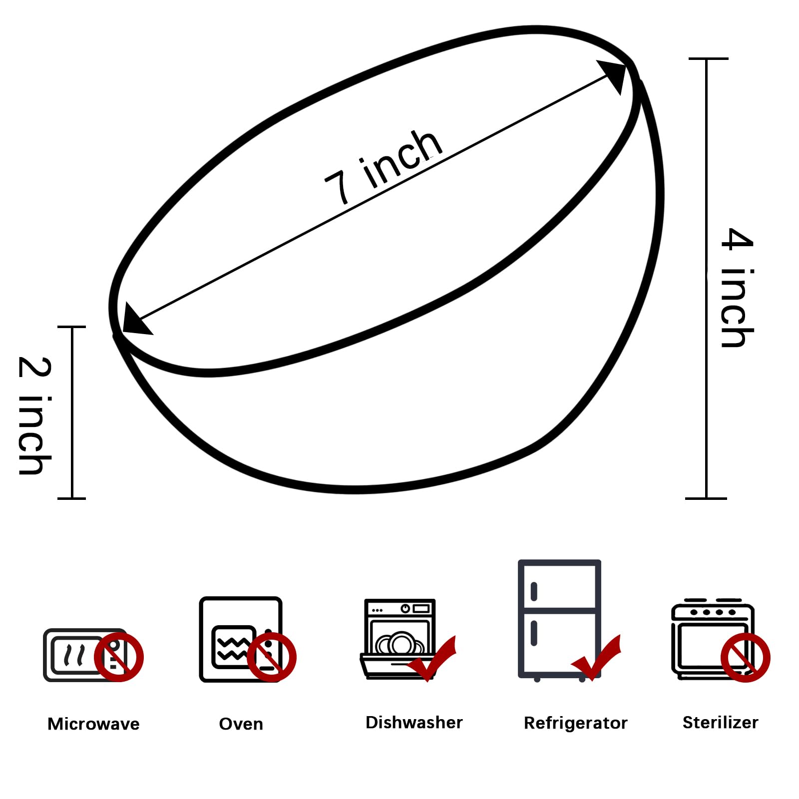 TOSSOW Klarglas Set mit 2 klaren, schrägen geschnittenen, geneigten dekorativen Servierschalen, Snacks, Salat, Obst, Süßigkeiten, Popcorn-Dips, Gewürzen, Snacks, Haferflocken und mehr