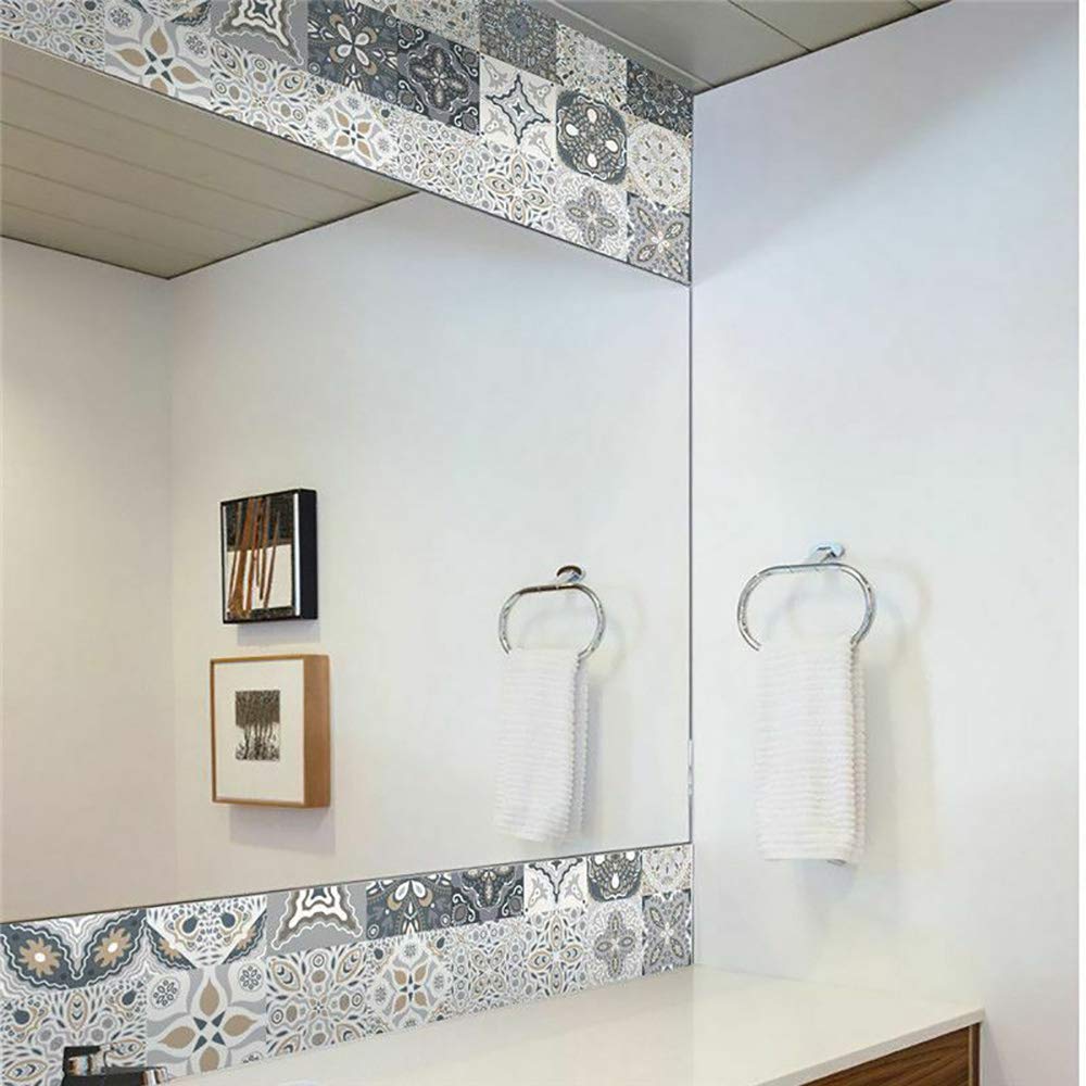 18 adesivi decorativi per trasferimento di piastrelle, mosaico autoadesivo per piastrelle, bagno, cucina, mobili per la casa fai da te (10x10 cm / 3,9 | Leroy Merlin