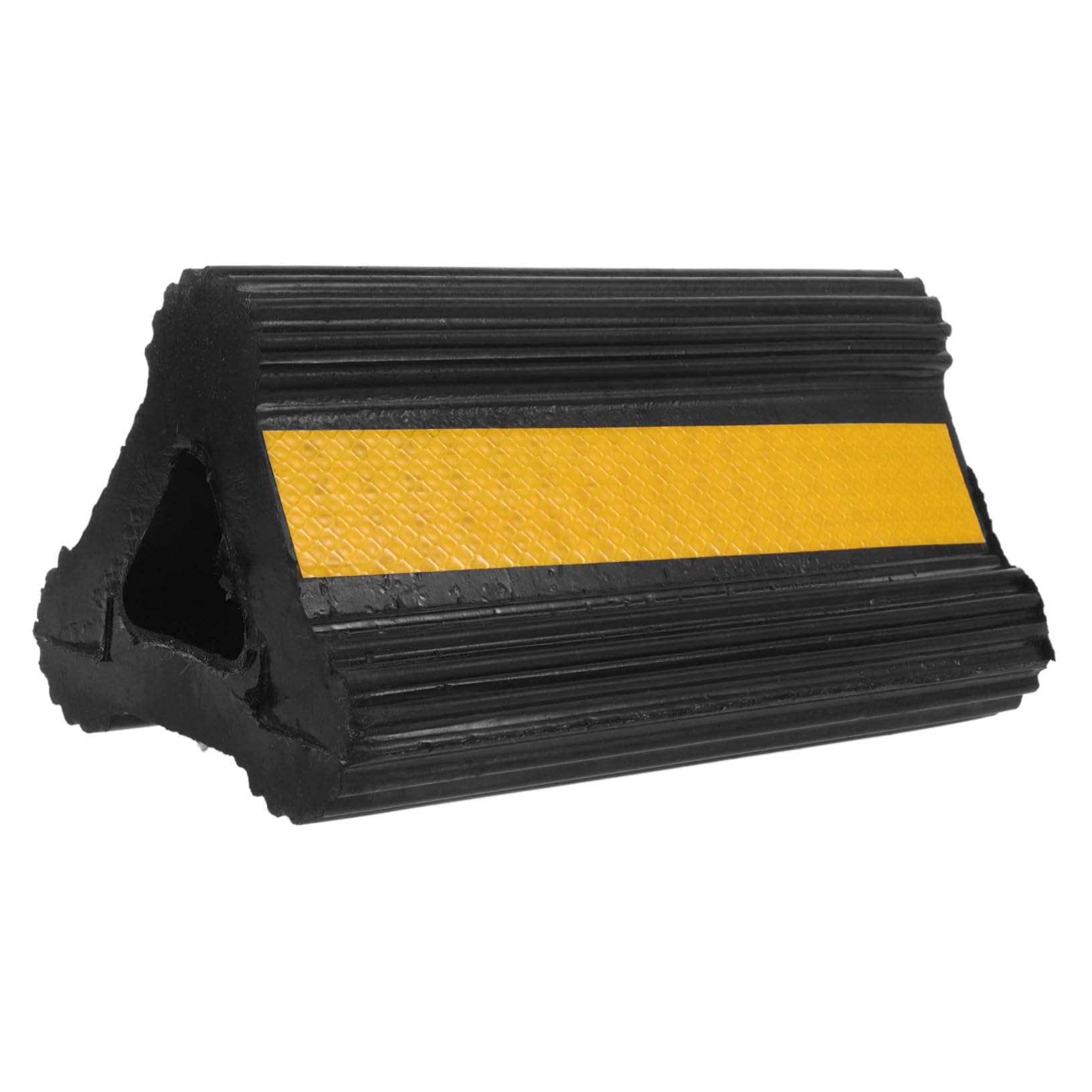 Milisten Calzos de Rueda de Goma Antideslizantes Reflectantes con Cuerda Resistentes y Portátiles para Coches Remolques y Vehículos Pesados Tope Seguro para Estabilización Rápida