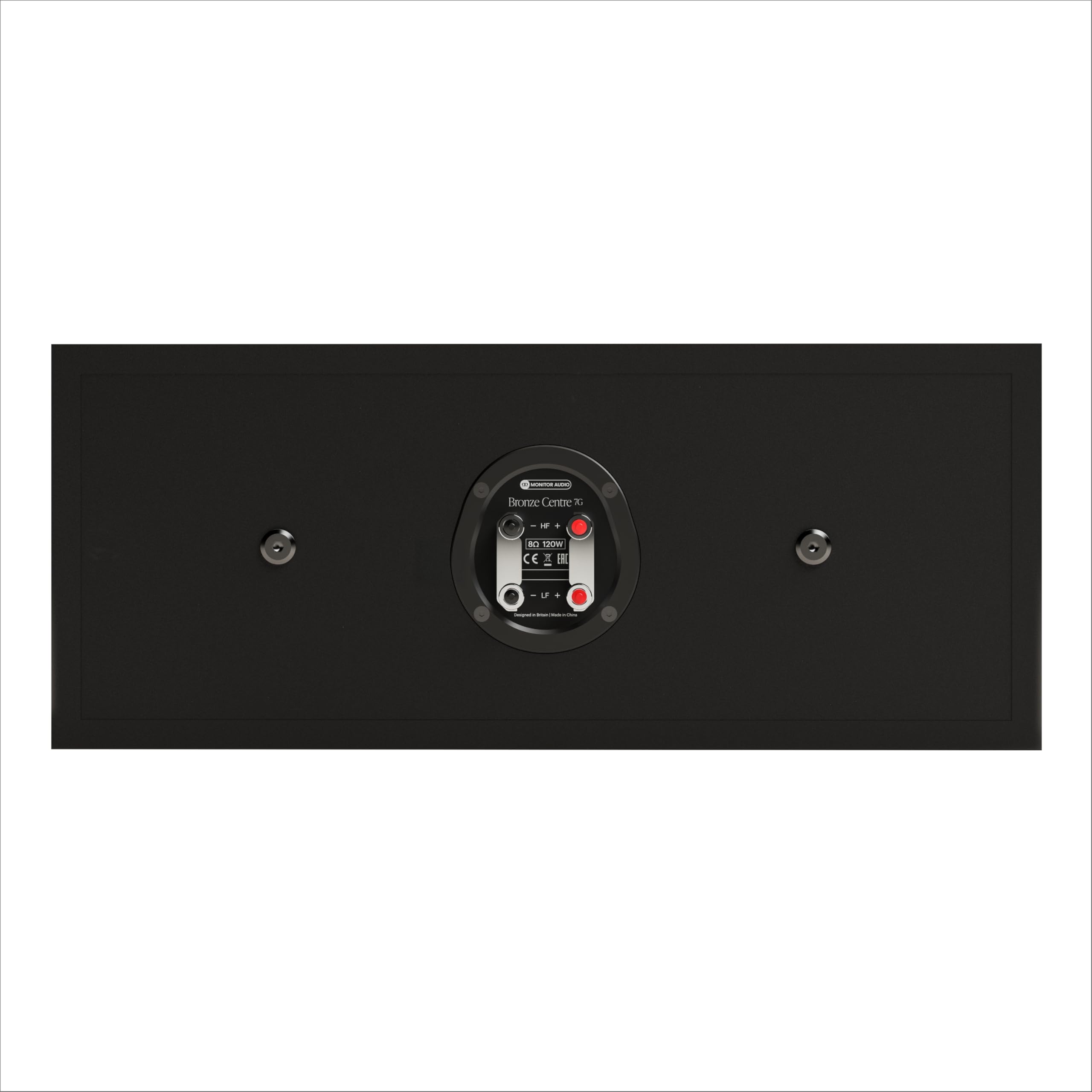 Monitor Audio Bronze 7G Slim Center Channel Lautsprecher, Zwei-Wege-Lautsprecher, Twin 6-Zoll-Audio-Treiber, klarer Dialog für Heimkino, Audio, Musik, Gaming, Schwarz