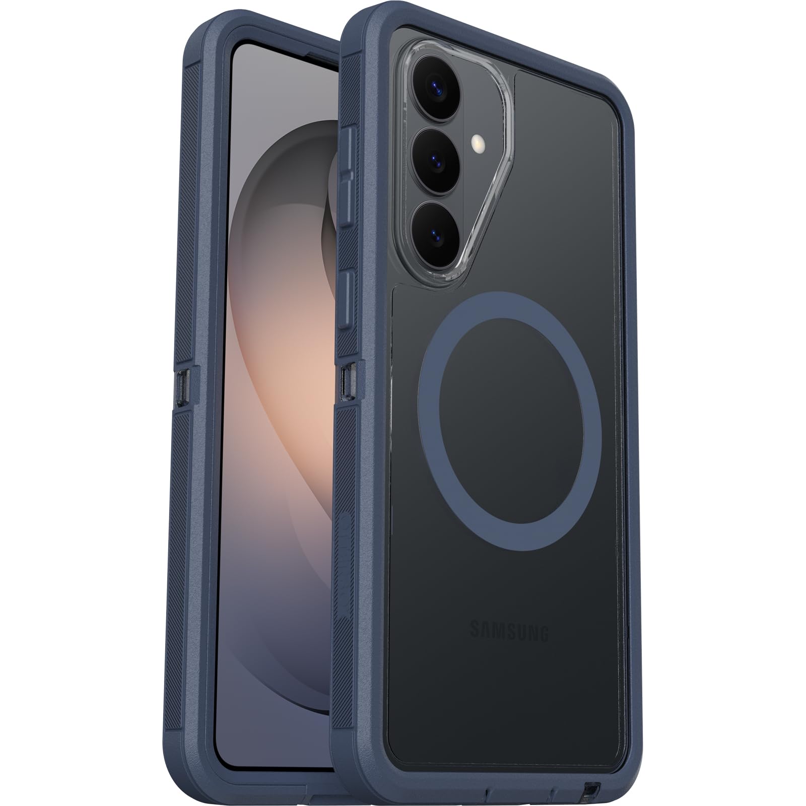 OtterBox Defender Series Pro XT Case with Magnets for Samsung Galaxy S26+, Shockproof, Drop proof, Ultra-Rugged, Protective Case, 7x Tested to Military Standard, Clear/Blue