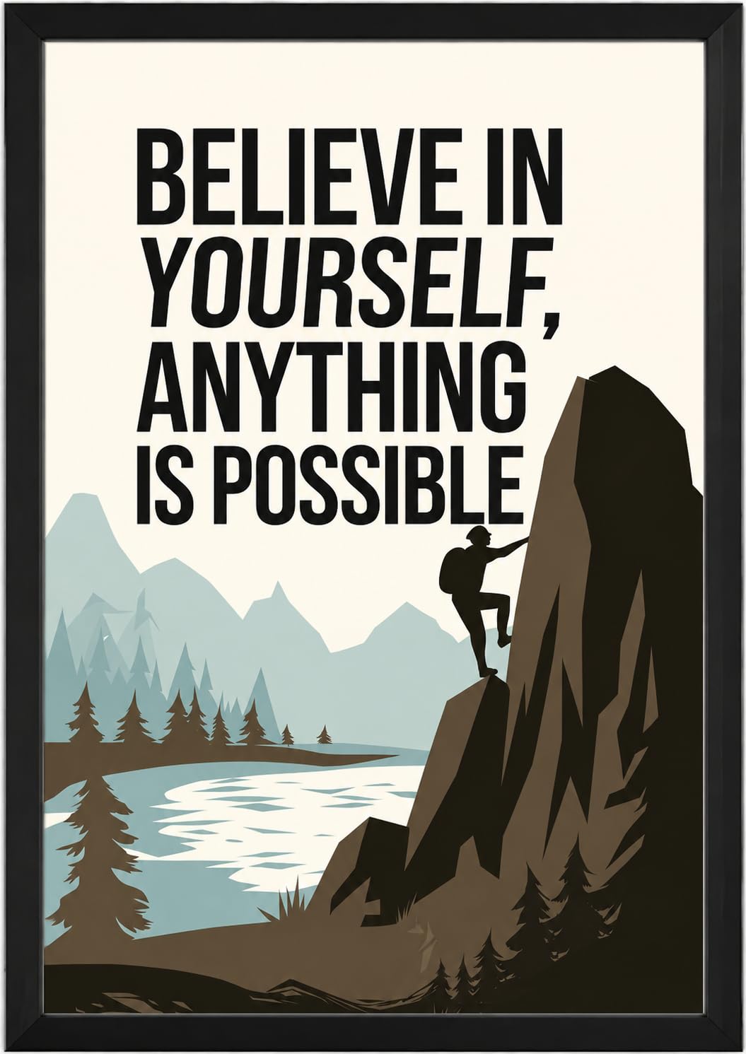 Motivational Wall Frames | Motivational A4 Posters | Motivational Quotes Frame | Motivational Office Wall Decor | Motivational Desk Decor | Inspirational Table Frame | Believe in Yourself Quote-image-15