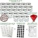 26-PACK Mini Hexagon Glass Jars with 2 Types of Labels: Chalk Round Labels & 113 Printed Spice Stickers by Talented Kitchen. 1.5oz Mini Glass Jar, Small Funnel for Bottles or Mini Honey Jars in Bulk