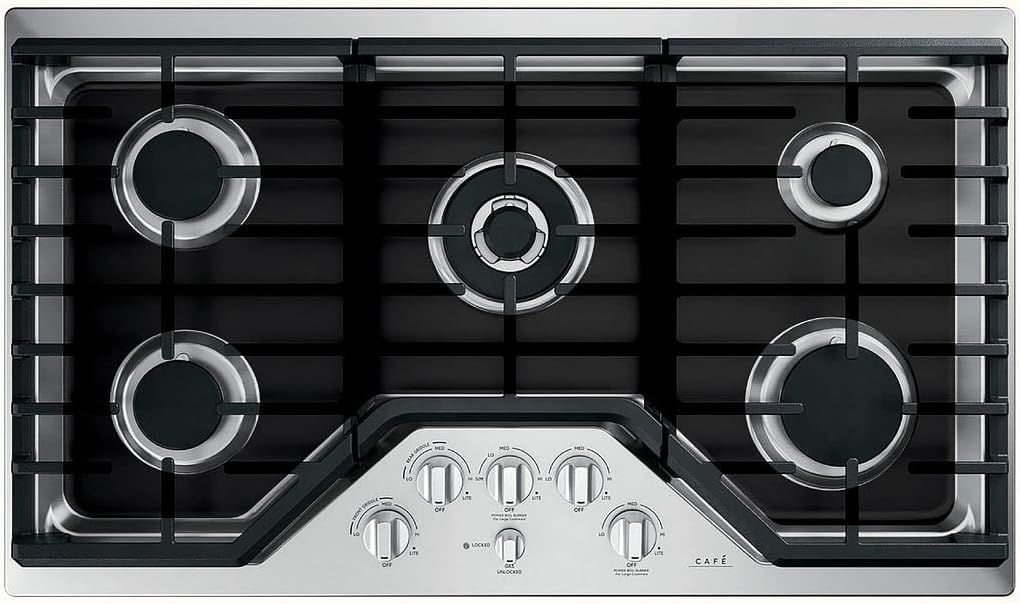 Premium Plus Stove Protectors for GE Gas Cooktop Model PGP7036SLSS, Custom Cut, Easy to Clean Stove Liner, Made in the USA.