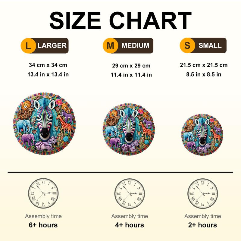 Jigfoxy Puzzle in legno per adulti, safari selvaggi Symphony puzzle in legno per adulti