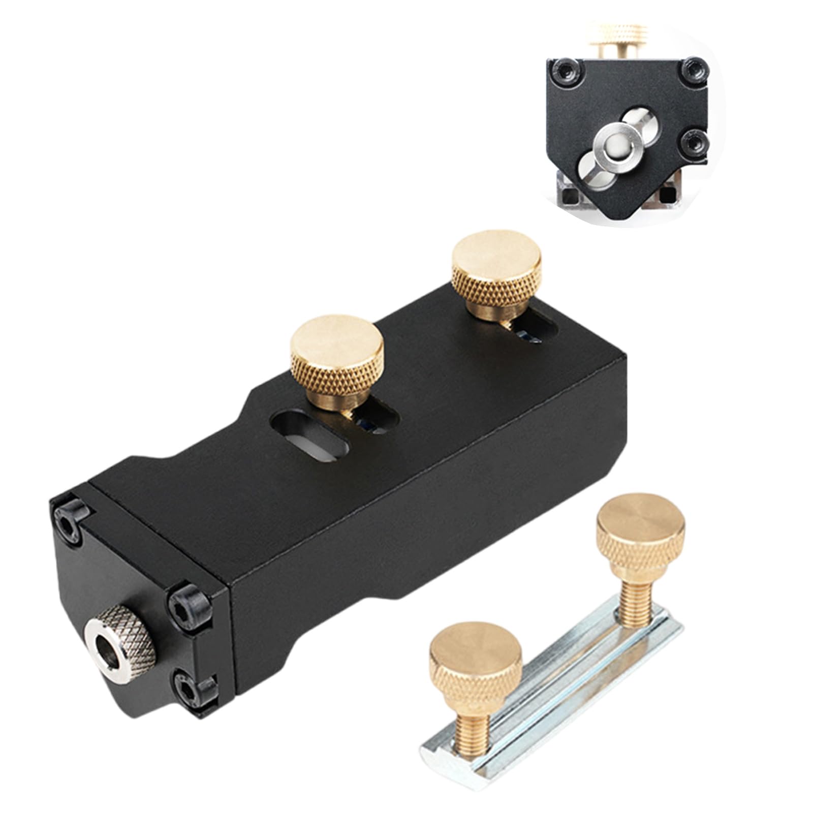 Hzbb Industrial Tapped Alignment Guide Aluminum Profile Threading Locator For Metal Fabrication Woodworking Craft Projects Tapped Locator For Aluminum Profile