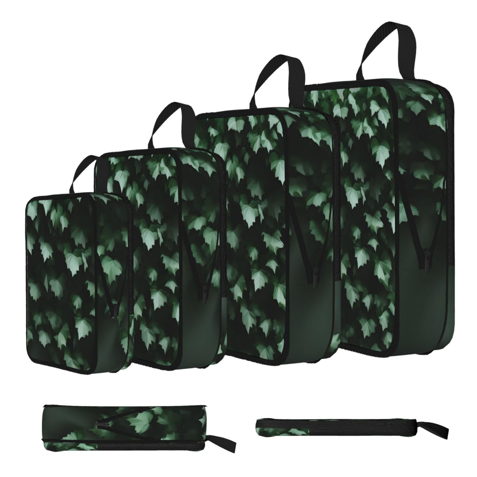 Green Creeper Compression Packing Cubes 4 Piece Set