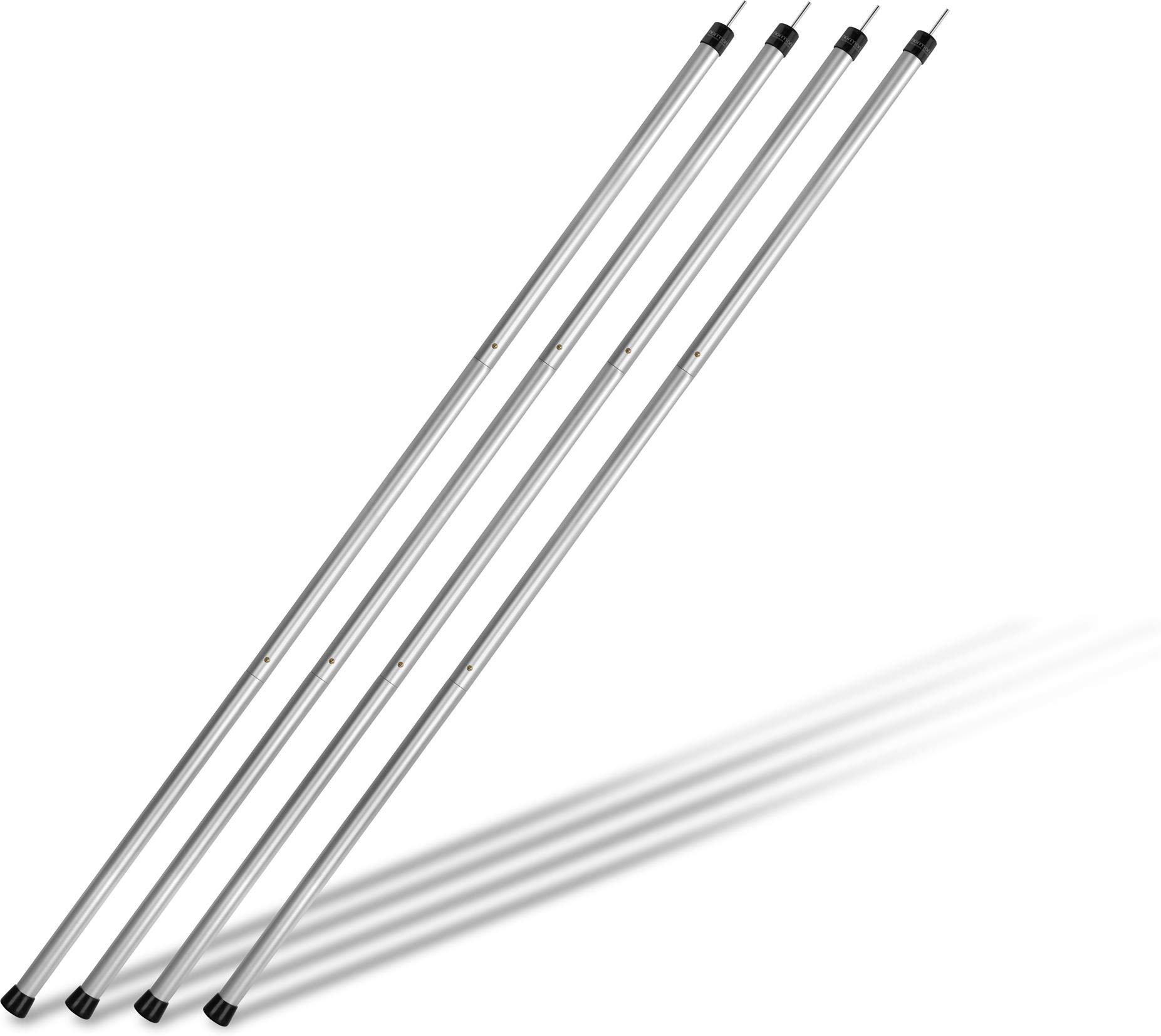normani Aufstellstange Zeltstange Stützstange aus Aluminium 120 bis 180 cm - 3 Segmente für Vor-Zelt, Sonnensegel, Tarp, Plane, Überdachung oder Markise - Extrem Druckfest