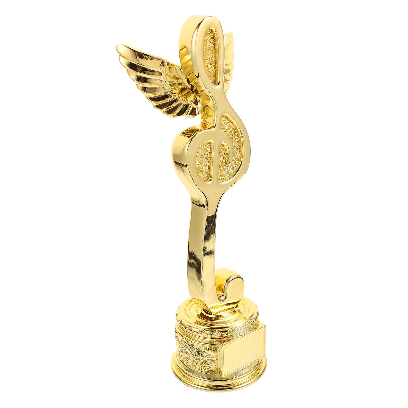 PLAFOPE Trofeo de Concurso Musical de Resina 1 Pieza Forma de Nota Musical, Premio Trofeo para Competición Infantil y Decoración, Obsequio Adecuado para Amantes Música