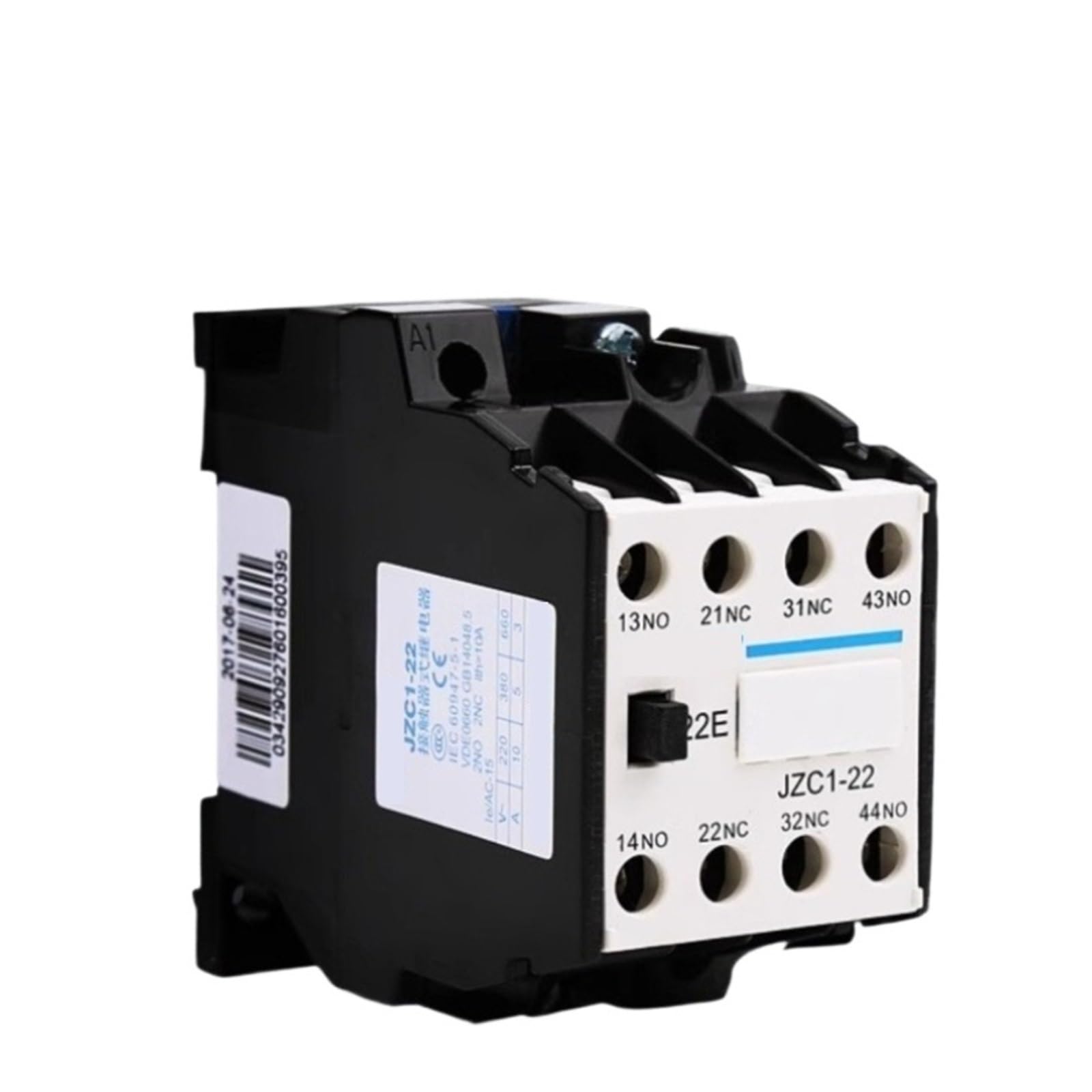 JZC1-22/31/40/44/53/62 Relés de contacto de CA (2PDT/4PDT/6PDT) 220V/380V AC Control adecuado para circuitos (JZC1-31,220V)