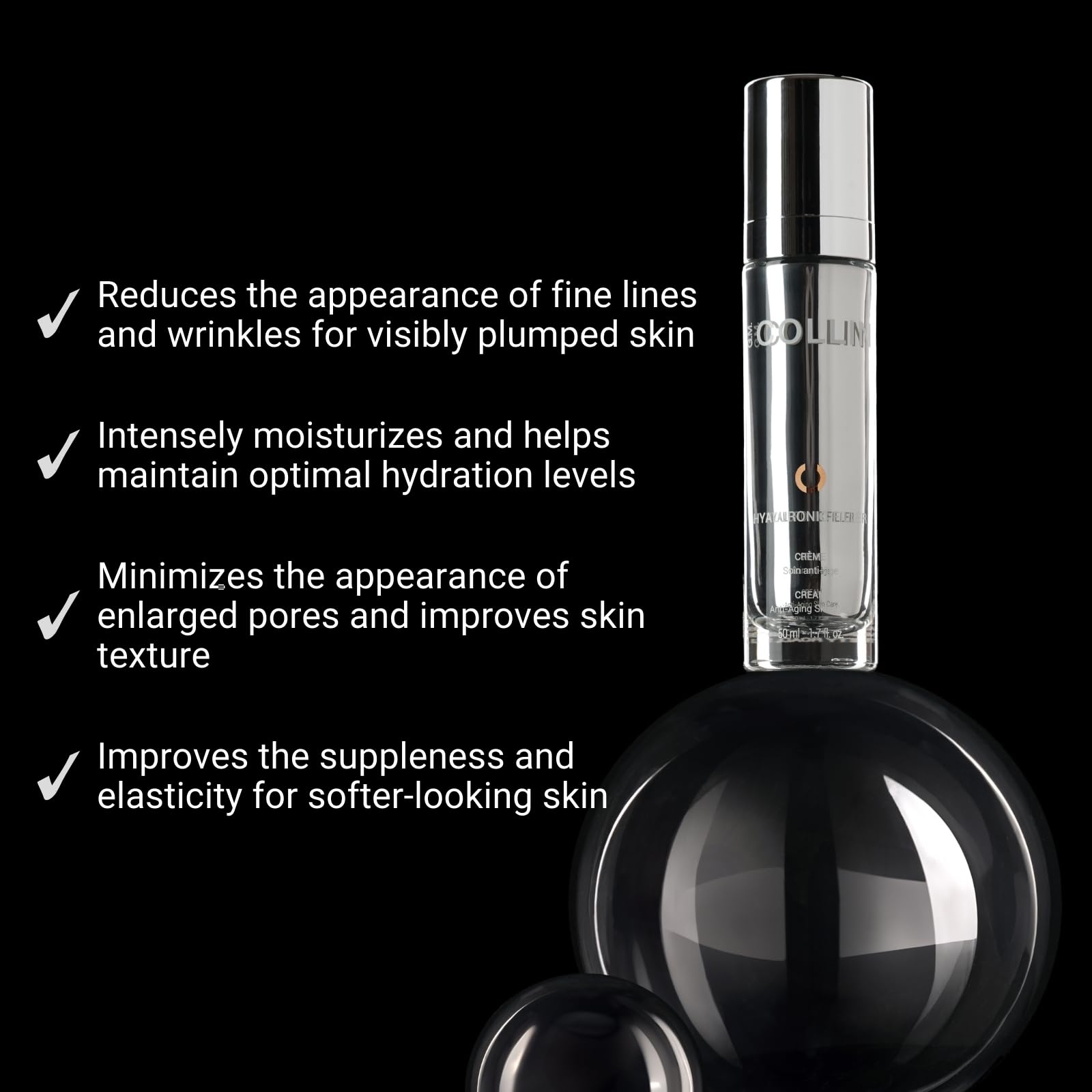 G.M. COLLIN Hyaluronic Filler Cream | Anti-Aging Face Moisturizer with Hyaluronic Acid | Visibly Plumps the Skin | Reduces the Signs of Aging