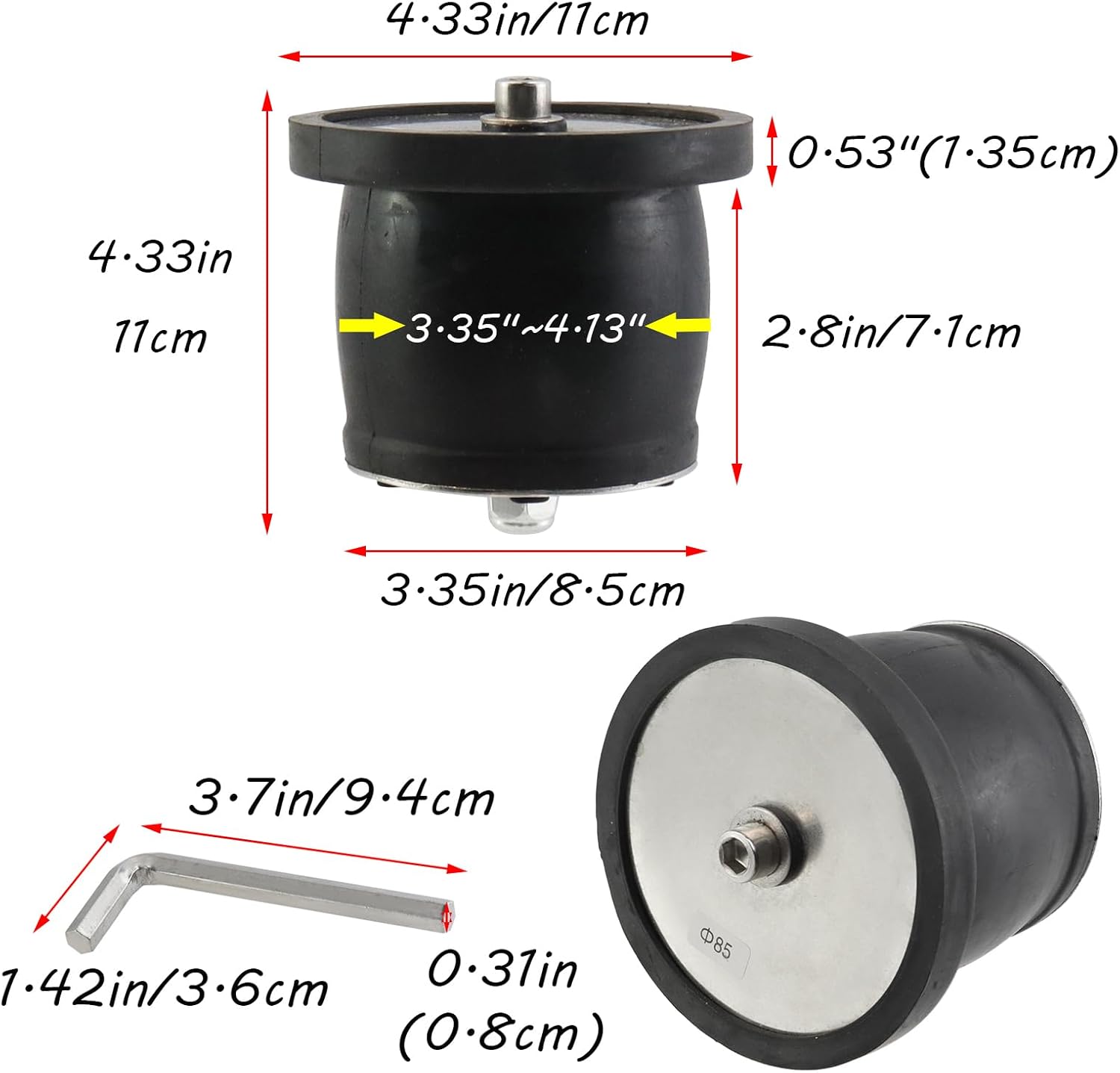 Antrader Expandable Rubber Sealing Plug