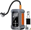 Tire Inflator | with Digital Pressure Gauge - Portable Tire Inflator for Car - for Bike Motorcycle SUV Balls Inflatable Toys Balloons Repair Home Garage Outdoor