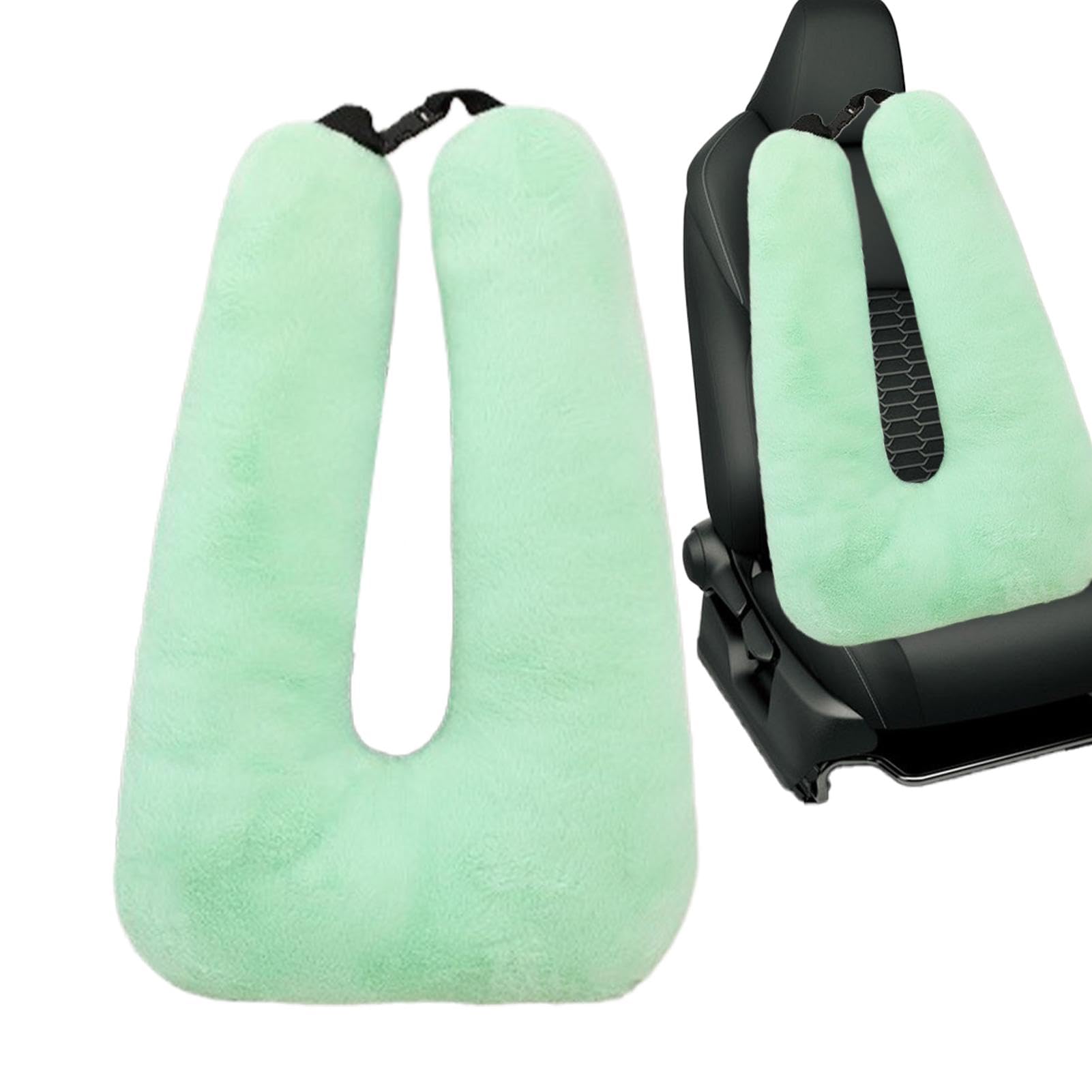 Cuscino da viaggio per bambini, morbido cuscino per dormire a forma di U, per adulti, leggero, rimovibile, per dormire, collo, poggiatesta e cintura di sicurezza, strumento per adulti e bambini | Cuscini Da Viaggio Ergonomici Supporto Collo E Corpo Poggia