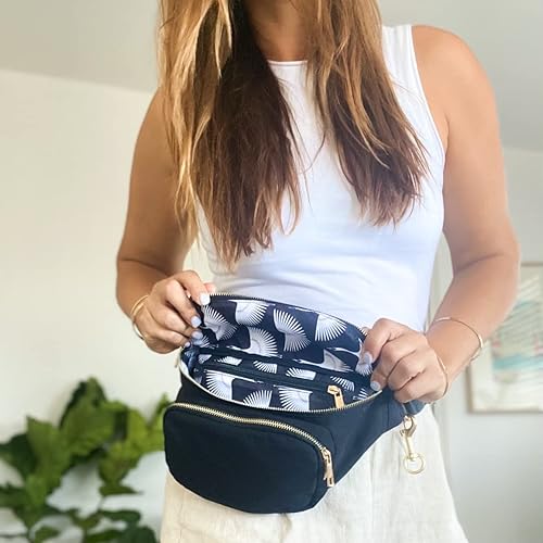 Miniatura 5 de Ditty Co. Bolsa de pañales pequeña - Cambiador portátil - Bolsas cruzadas para mujer - Soporte para toallitas para bebés - Artículos esenciales de