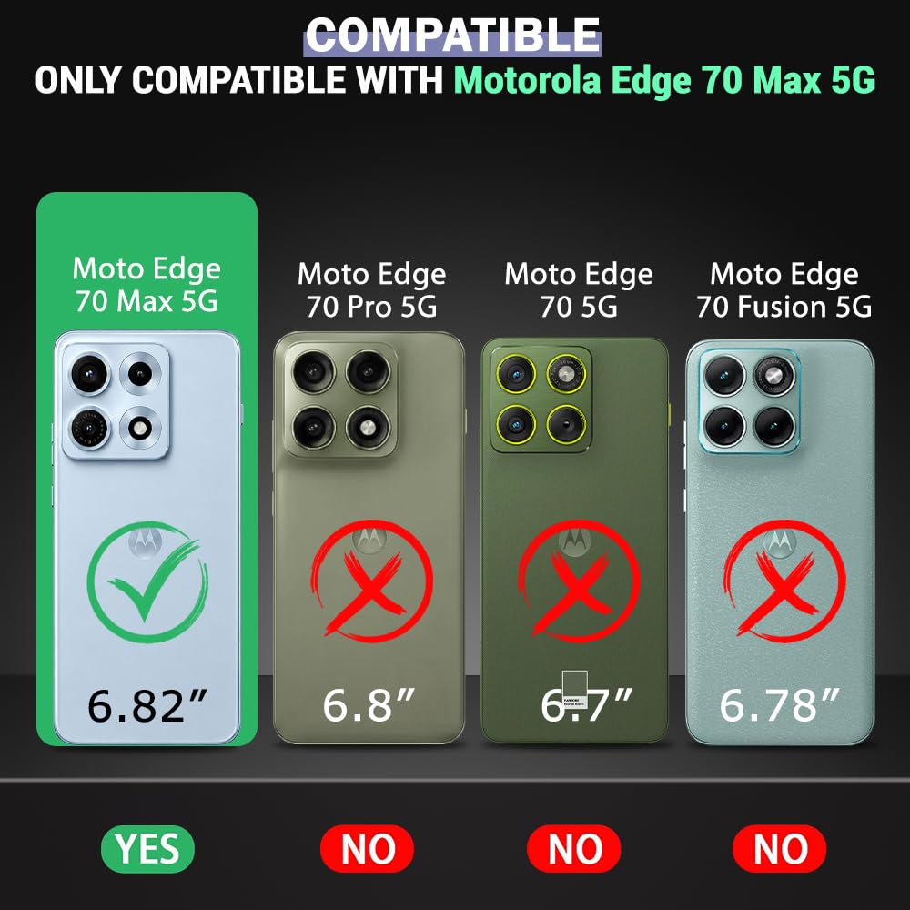 TheGiftKart Hybrid Shockproof Back Cover Case for Motorola Moto Edge 70 Max 5G | Hard Back Cover Case for Motorola Edge 70 Max (PC & TPU, MagSafe Compatible, Translucent Smoke Matte Back, Black Sides) — Amazon image 2
