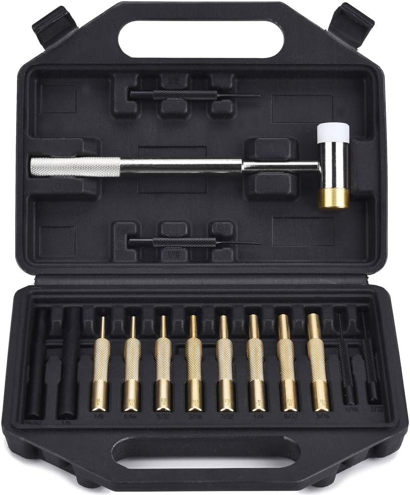 BUSSTAN Gunsmithing Tools Gunsmith Hammer and Brass Punch Gun Smithing Tool Set Kit