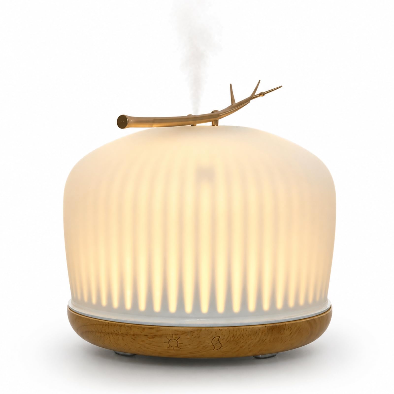 Zen’Arôme Diffuseur d’Huile Essentielle Origin – Diffuseur Ultrasonique Aromathérapie à Froid – Diffuseur Électrique pour Parfum Maison – Multifonction, Éclairage LED d’Ambiance, Silencieux et Chic