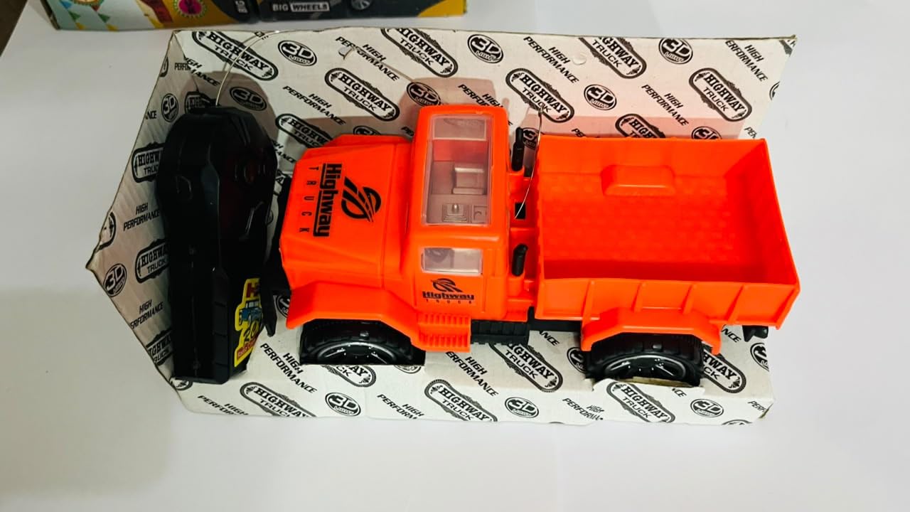Highway Truck Remote Control Truck with Bright LED Headlights, Built-in Music, 2.4GHz, 1:16 Scale, for Ages 3+-image-31