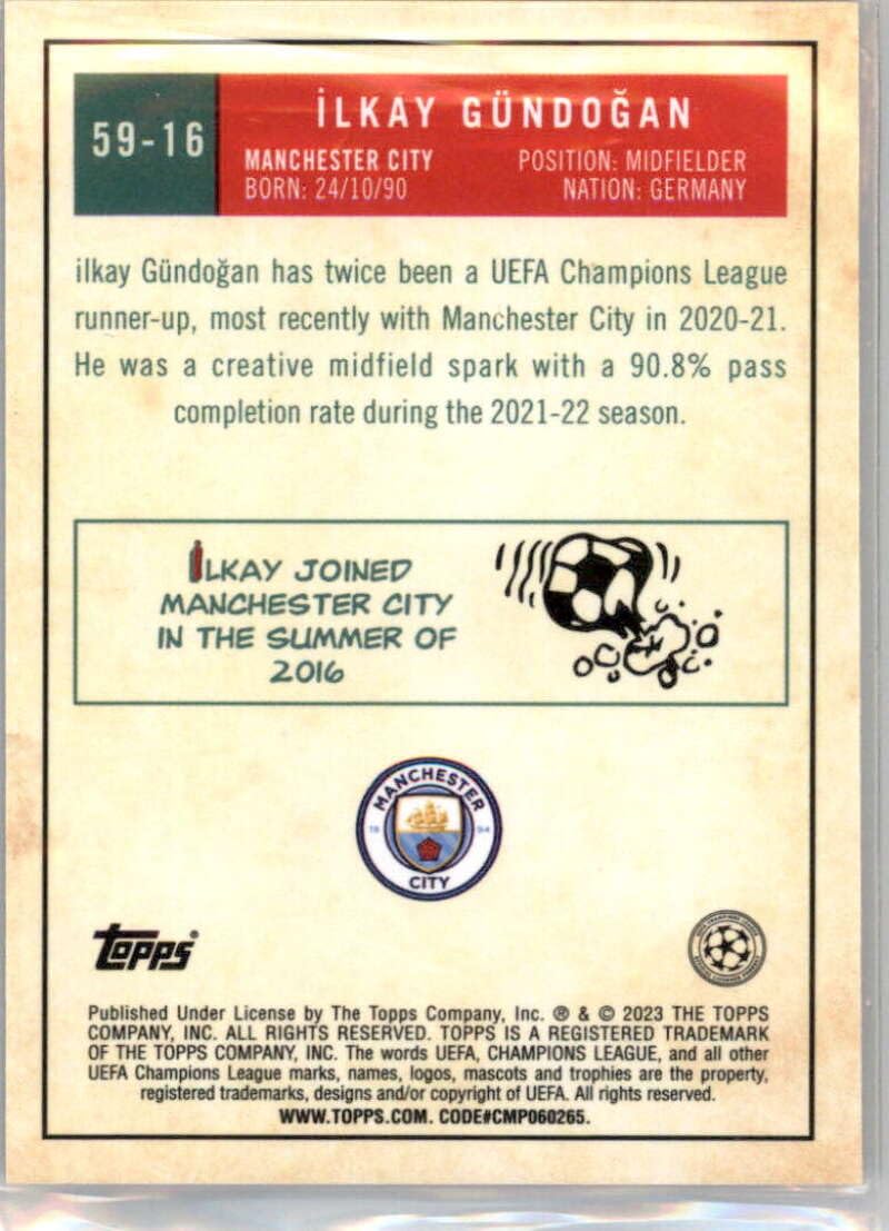 Amazon.com: 2022-23 Topps Chrome UEFA Club Competitions 1959