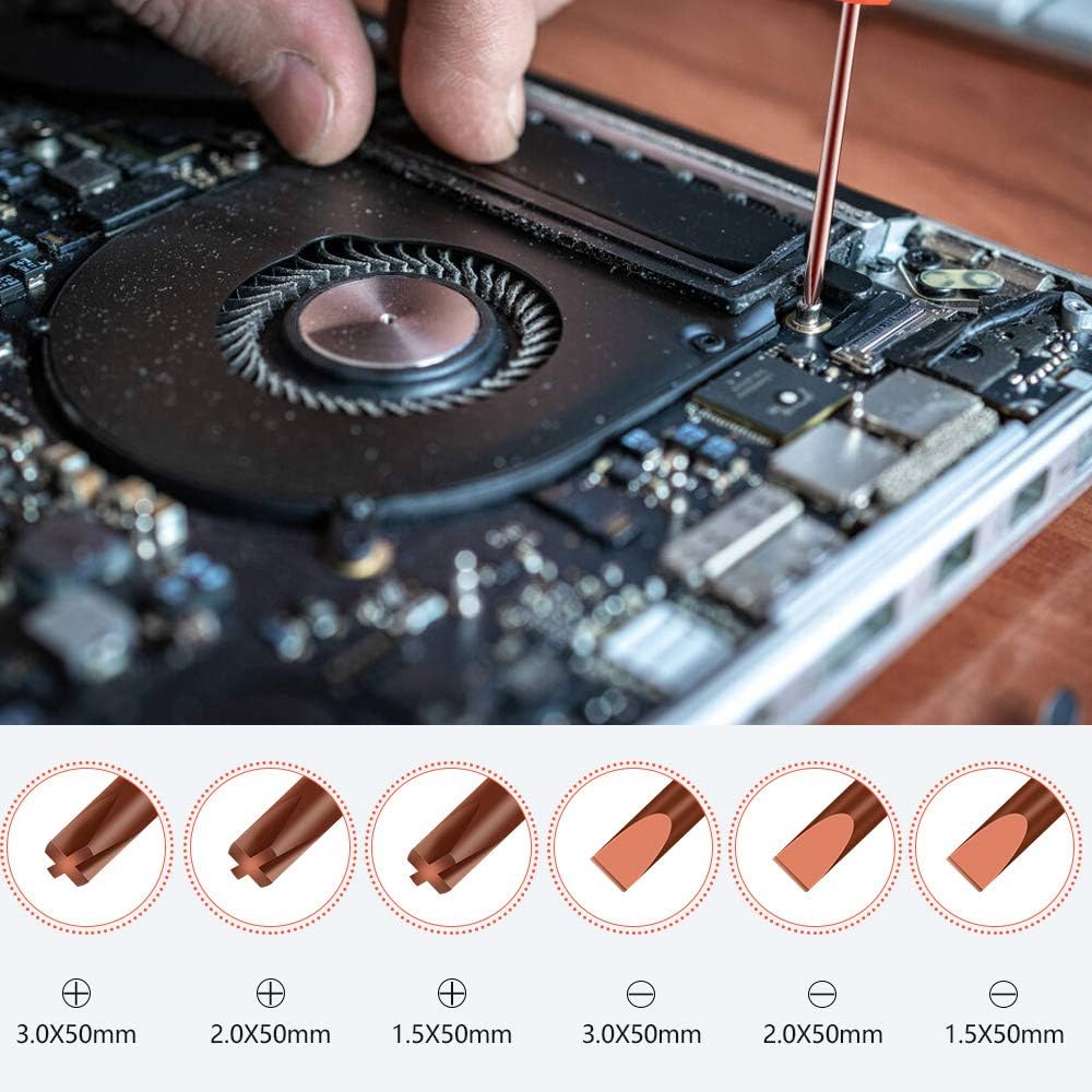 Small Screwdriver Set, XBRdepot Flathead and Phillips Precision Magnetic Screwdrivers Set for Micro Tiny Screws (Screwdriver for Tiny Screws) - - 