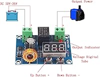 Vista 3 de AEDIKO 2pcs XH-M609 DC Voltage Protection Module 12-36V Digital Display Over-Discharge Circuit Protection Module