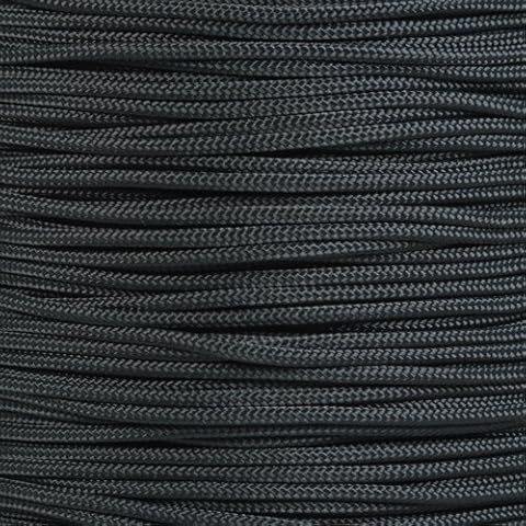 West Coast Paracord | 325 Paracord Certified Commercial Grade Type II 3mm Thickness 325LB Tensile Strength Parachute Cord | Black, 100 FT Hank Cover