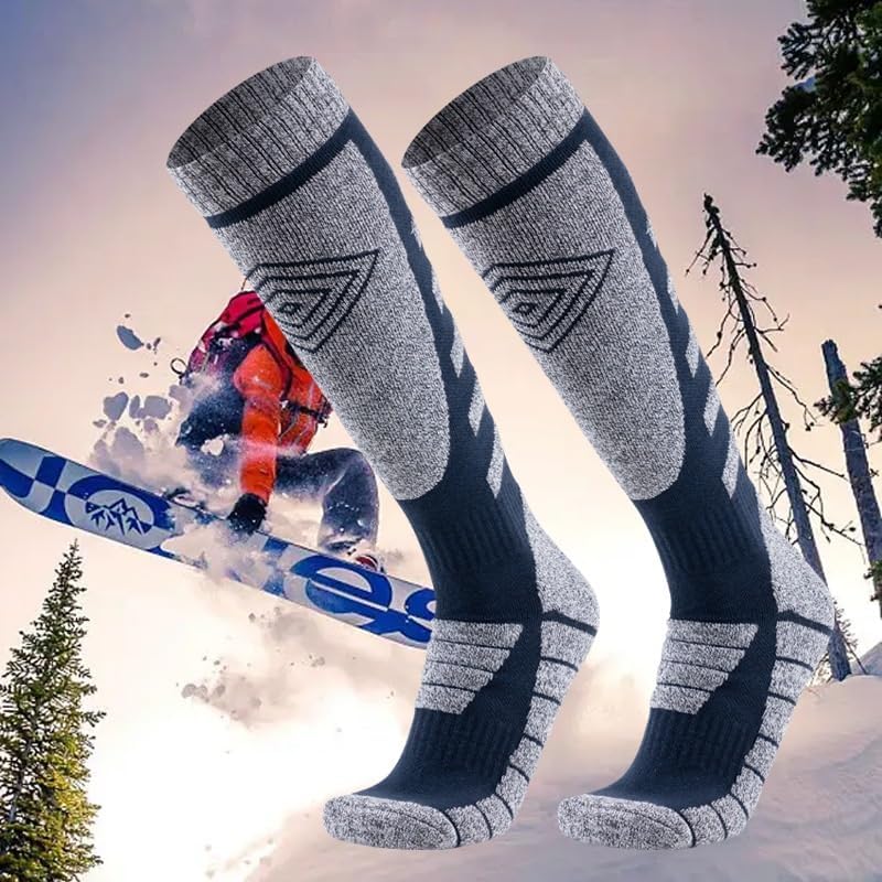 VIDI Ski Socks Outdoor Sports Long Tube Sweat Absorbing Warm