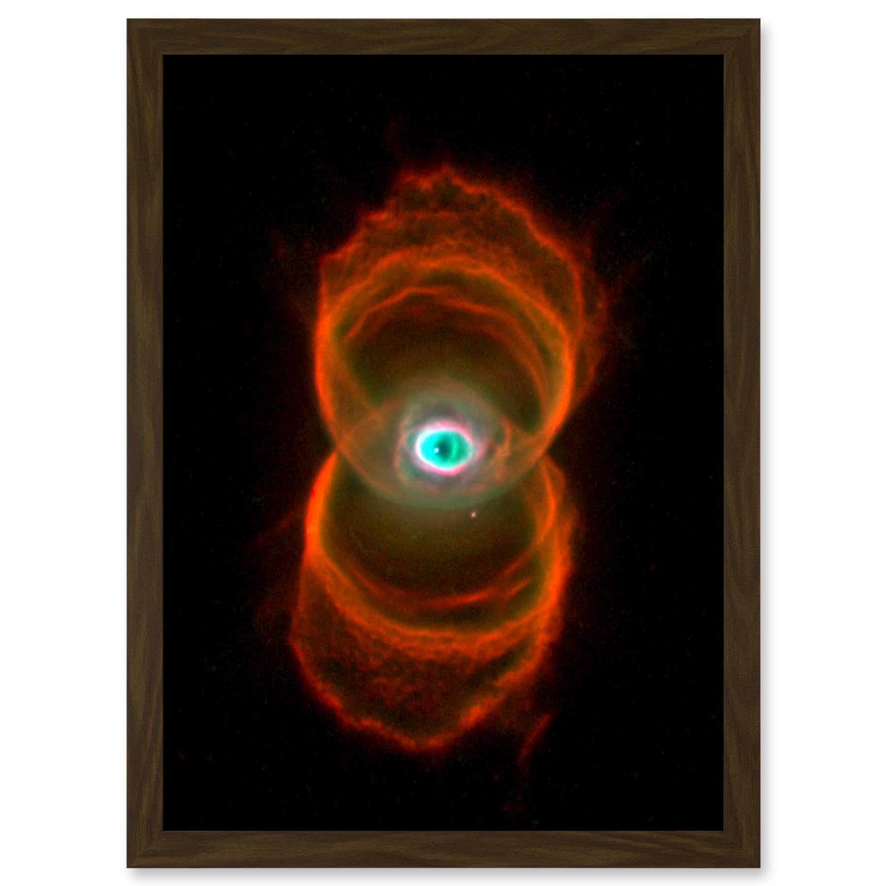 Artery8 Hubble Space Telescope Image Planetary Nebula Mycn18 Hourglass Pattern Of Stellar Matter Ejection Around A Dying Star Artwork Framed A3 Wall Art Print