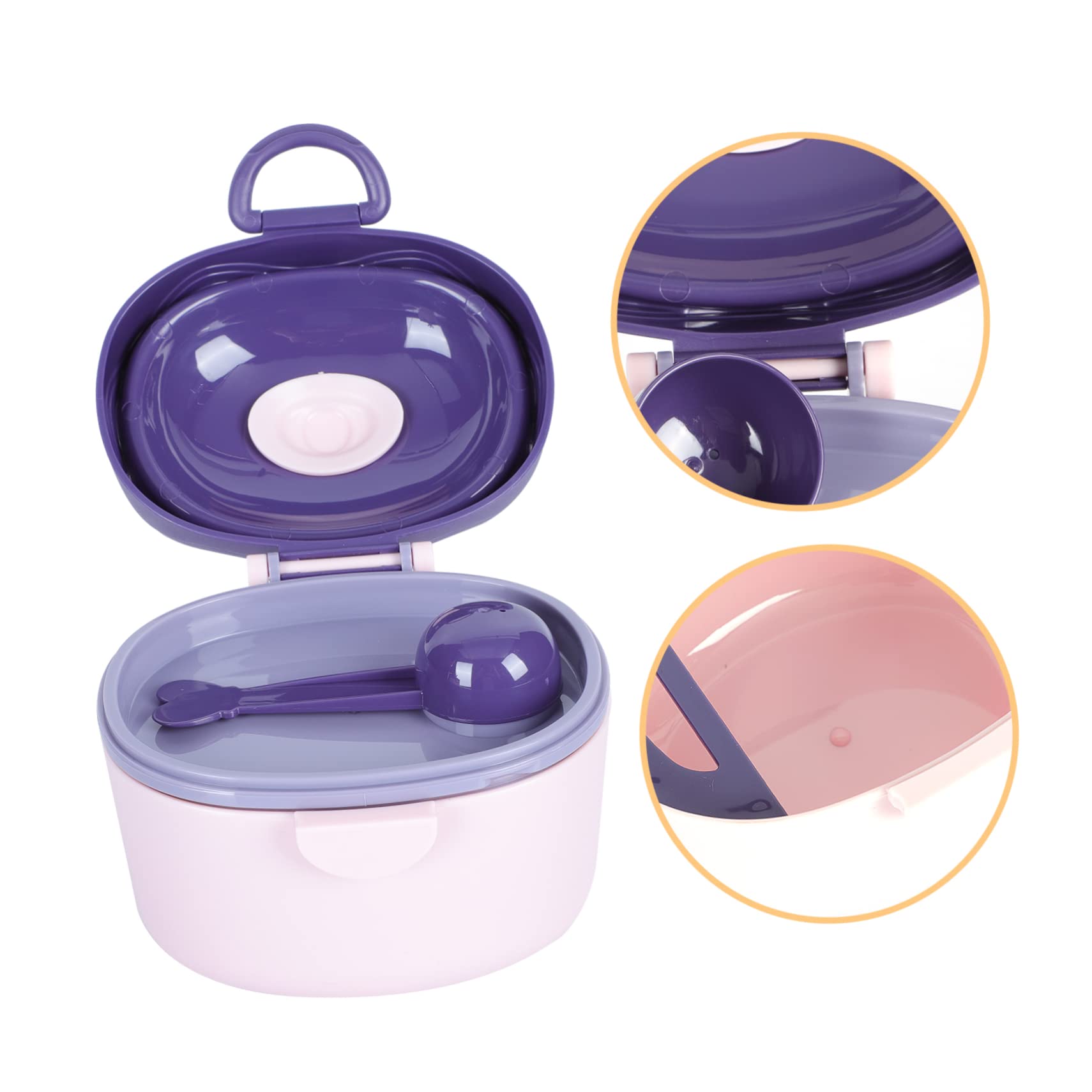 BESPORTBLE 1pc Portable Food Container Milk Powder Storage Box Sealed Travel Friendly Food Dispenser Lightweight and Compact for Milk Biscuits and Snacks