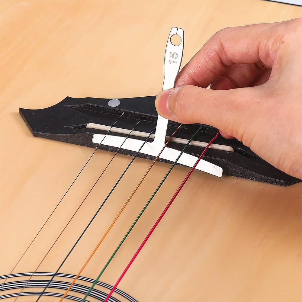 Kit de Herramientas para Guitarra, Kit de Herramientas de Mantenimiento y reparación para Guitarra eléctrica, Bajos, etc., 72 Uds.