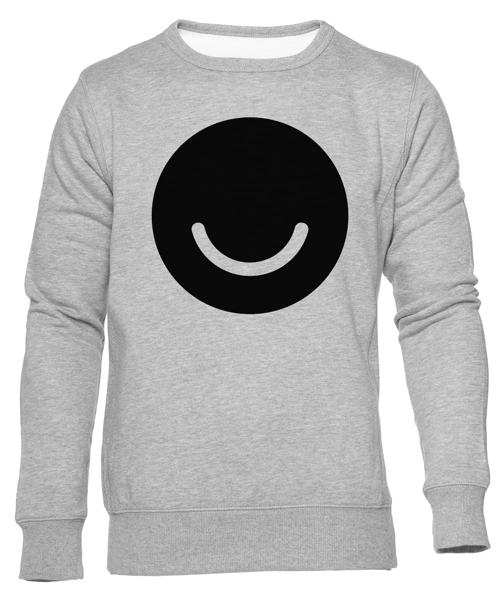 Ello Szara Bluza Unisex Z Okrągłym Dekoltem Unisex Grey Sweatshirt Crewneck