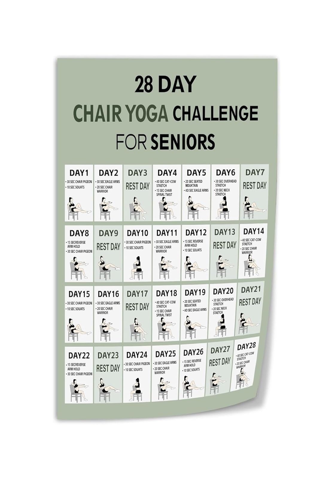 AUOQKQUT Soothing Movement and Focus Art, Gentle Yoga Inspiration for a Calm Workspace or Home Framed,08x12inch(20x30cm)