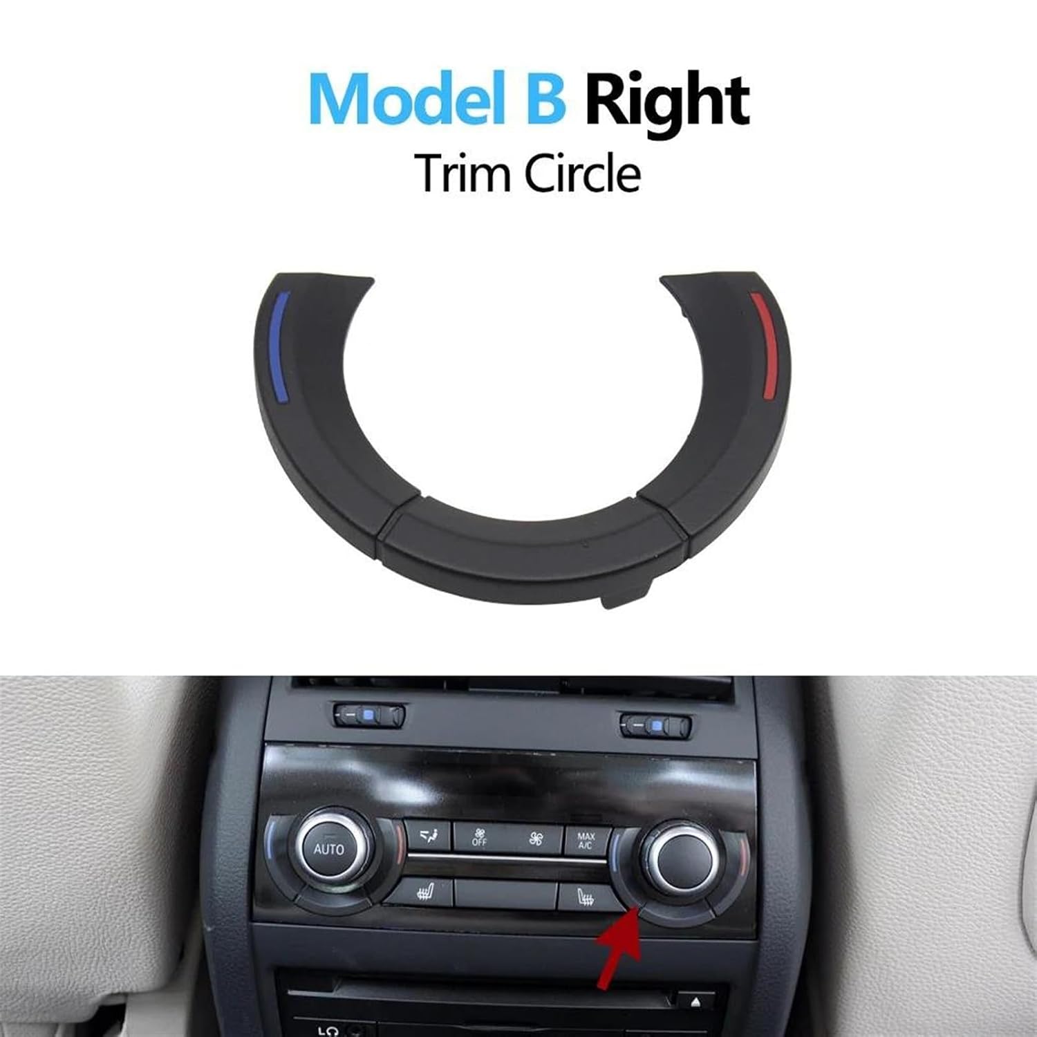 for 5 6 7 X5 X6 Series F10 F11 F06 F07 F01 F02 F15 Conditioning Rear AC Switch Button Trim 61319195421