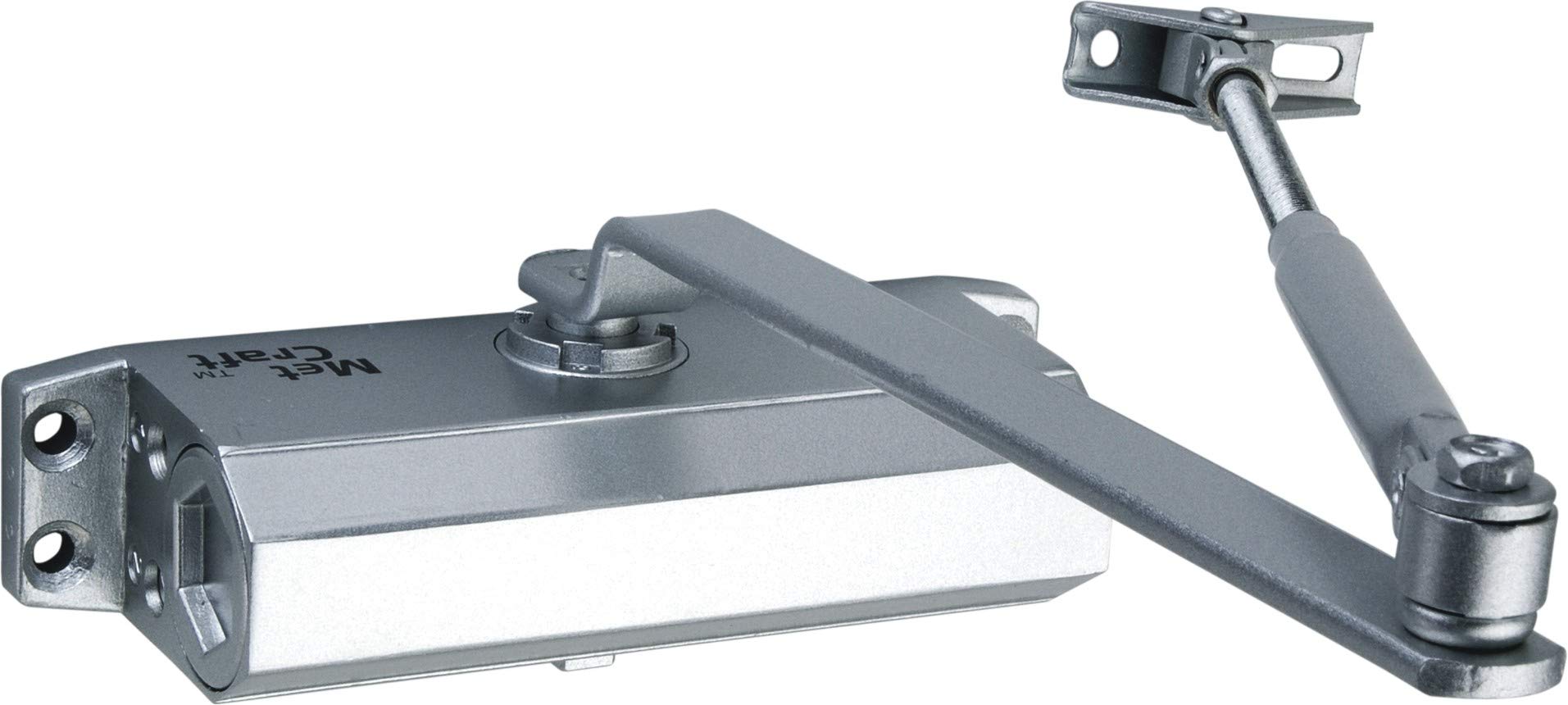 Met Craft Aluminium DC-61 Heavy Double Speed Hydraulic Door Closer for Residential/Commercial Purpose with Fitting Set; Capacity 30-60 Kg Doors Weight(Silver) (B07RQ6YKFR) Amazon Price History, Amazon Price Tracker