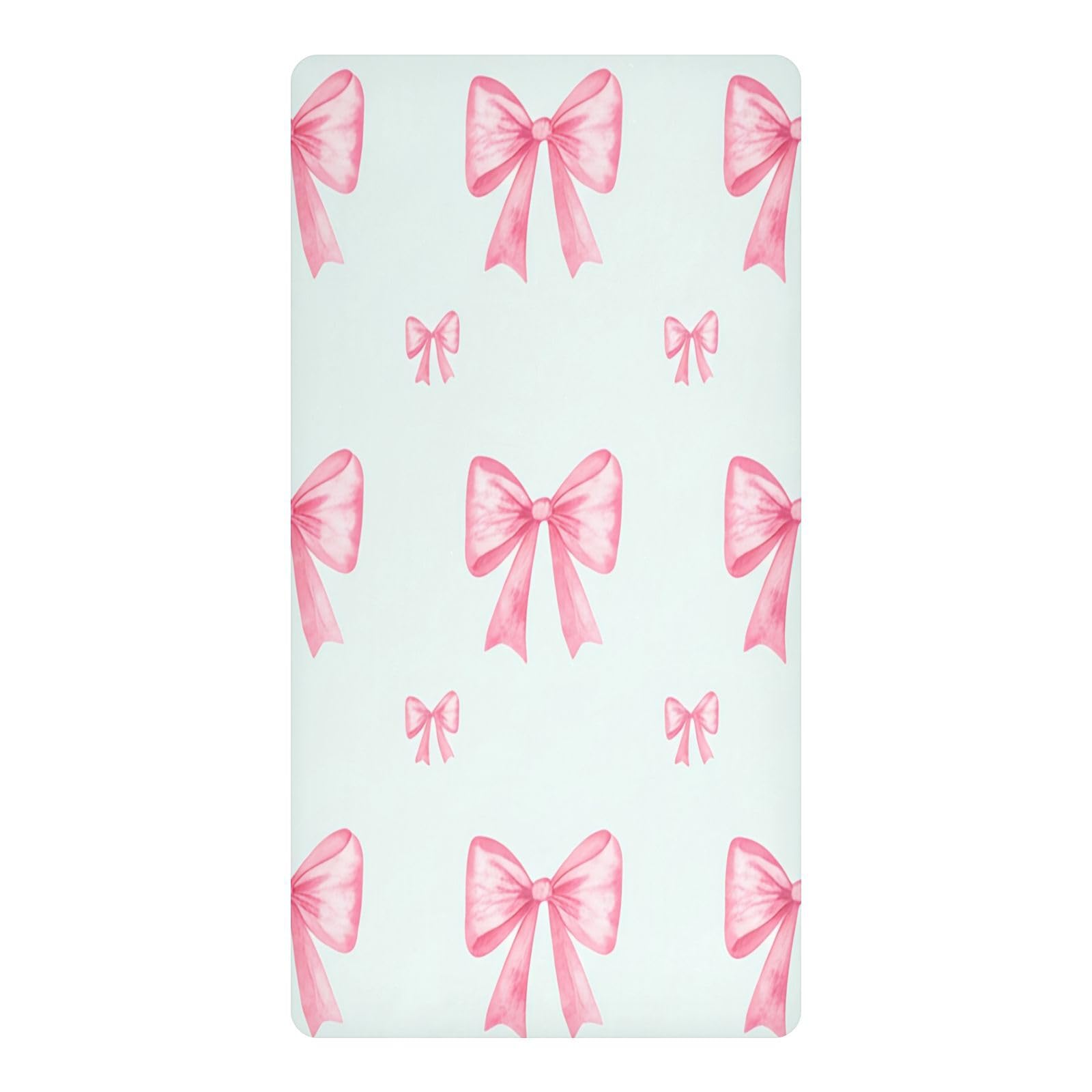 JiangGgen Bows Baby Crib Sheet Soft Breathable Playard Sheet-S
