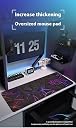 LDG WARE Gaming Mouse Pad 800x300x2mm, Large Extended Mouse Pad with Purple Neon Geometric Design, Smooth Surface, Non Slip Rubber Base, Waterproof Desk Mat for Keyboard Mouse(1-pcs) gallery image