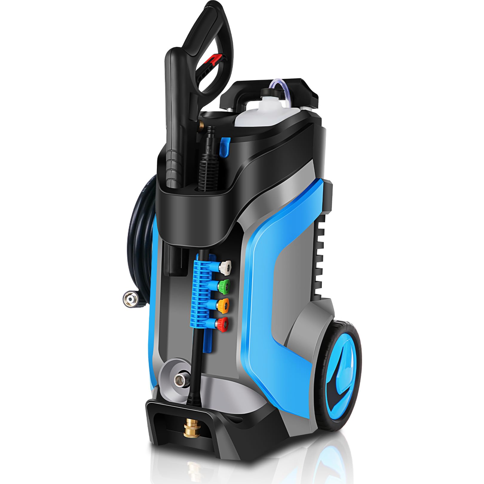commowner 4200PSI Pressure Washer 4.0GPM Power Washers Electric Powered Water Pressure Washer Professional High Pressure Cleaner for Cars Driveways Fences Patios, Blue