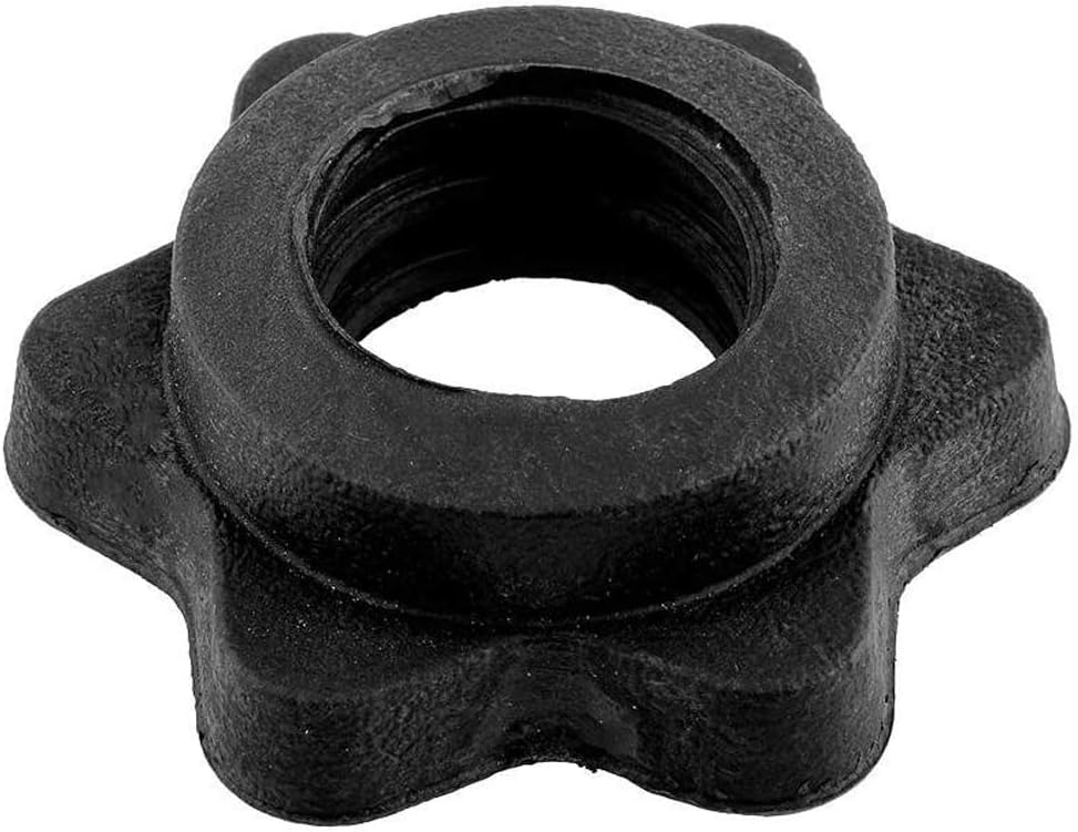 ANLEMIN 6 PCS Vinyl Spinlock Collars for 1" Standard Barbells Bars Sports Anti-Slip Spin-Lock Collar Nut Dumbbell Screw Clamps for Dumbell Weight Lifting Fitness Training : Sports & Outdoors